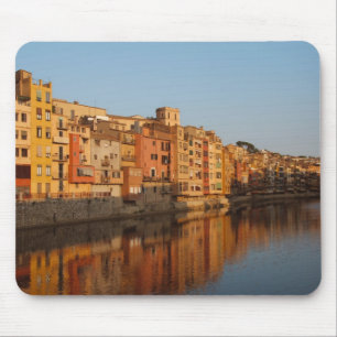 Spain. Catalonia. Gerona. Houses on the Onyar Mouse Mat