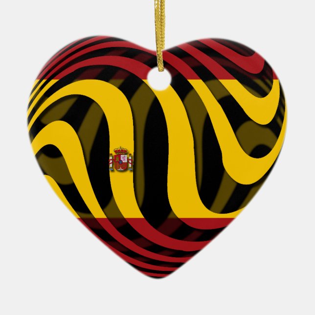 Spain Ceramic Tree Decoration (Front)