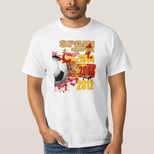 Spain Champions 1964 2008 2012 Euro Cup Winners T-Shirt
