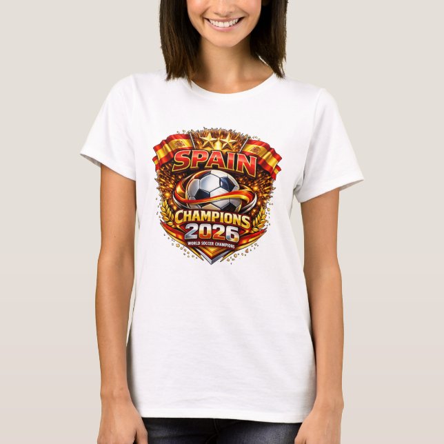 Spain Champions 2026   T-Shirt (Front)