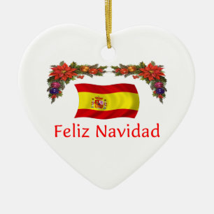 Spain Christmas Ceramic Tree Decoration