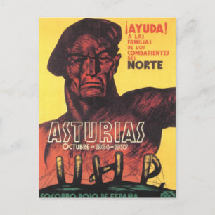 Spain civil war soccoro rojo de Espana 1936 Postcard
