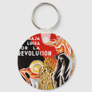 Spain civil was CNT-FAI original poster 1936 Key Ring