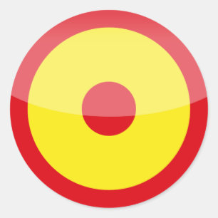 Spain Classic Round Sticker