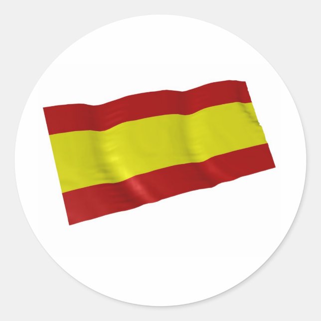spain classic round sticker (Front)