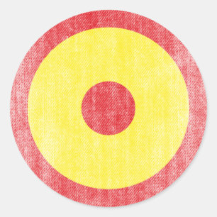 SPAIN CLASSIC ROUND STICKER