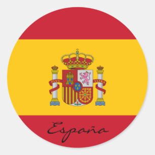 spain classic round sticker