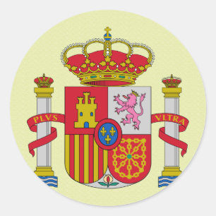 Spain Coat of Arms detail Classic Round Sticker