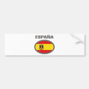 Spain Cool Flag Design! Bumper Sticker