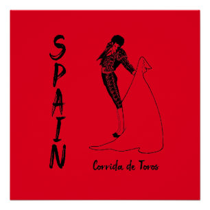 SPAIN Corrida de Toros (Bull Fighting) Poster