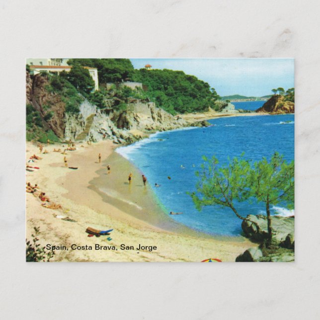 Spain, Costa Brava, San Jorge Postcard (Front)