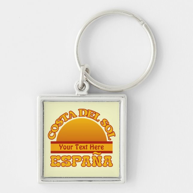 SPAIN Costa Del Sol custom key chain (Front)