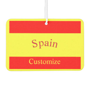Spain Country Flag Thunder_Cove Car Air Freshener