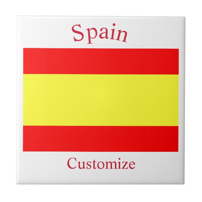 Spain Country Flag Thunder_Cove Tile (Front)