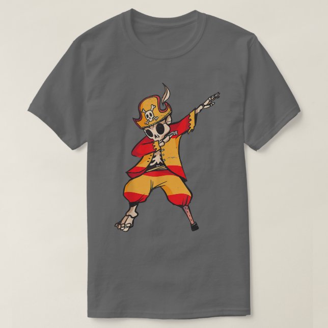 Spain  dabbing skeleton design dabbing skeleton  T-Shirt (Design Front)