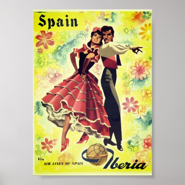 Spain Dancers Vintage Poster (Front)
