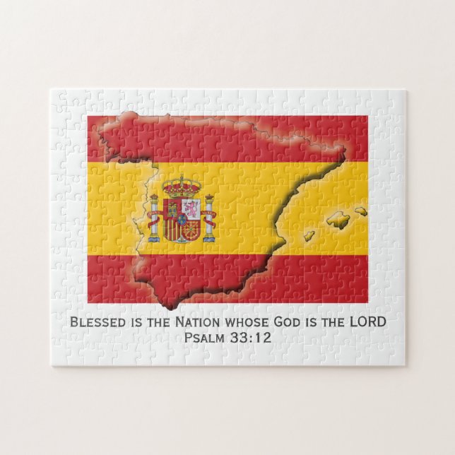 SPAIN | España | Blessed Nation | SPANISH FLAG Jigsaw Puzzle (Horizontal)