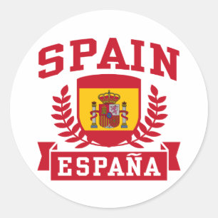 Spain Espana Classic Round Sticker