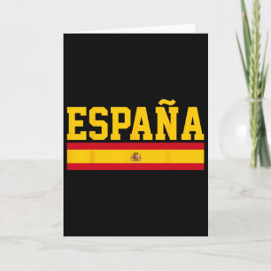 Spain Espana Flag Footbyll Sports Fan Souvenir Gif Card