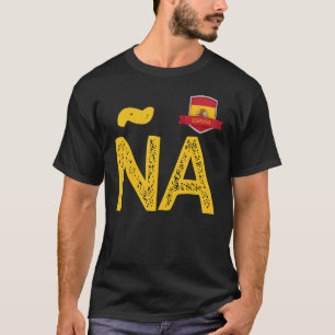 Spain España Human-Flag Letter N and A Spain Españ T-Shirt