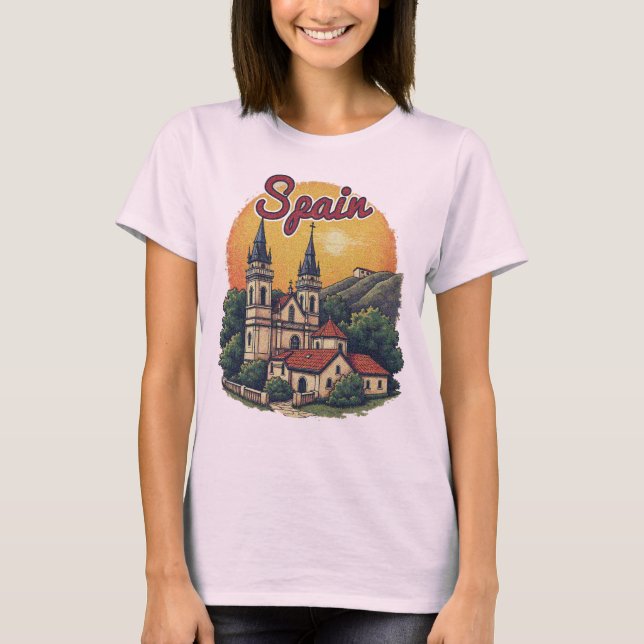 Spain European Old World Faded Tee (Front)