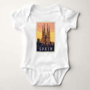 Spain   Familia Sagrada Baby Bodysuit
