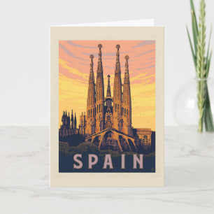 Spain   Familia Sagrada Card