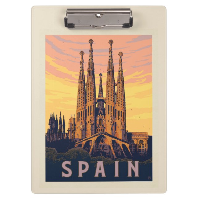 Spain | Familia Sagrada Clipboard (Front)