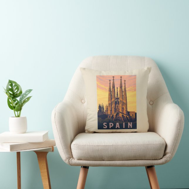 Spain | Familia Sagrada Cushion (Chair)