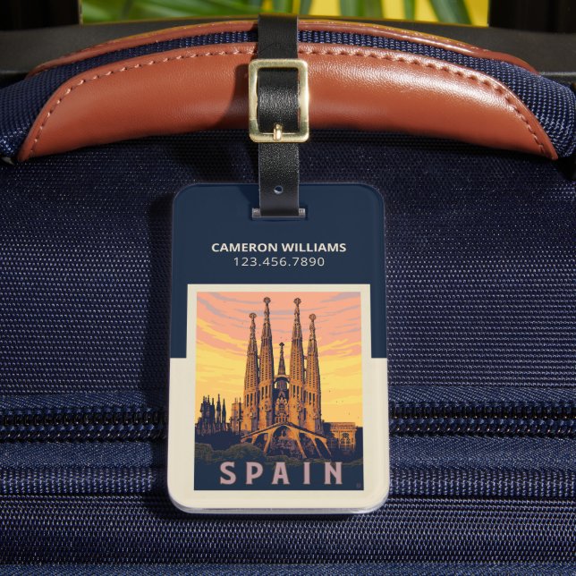 Spain | Familia Sagrada Luggage Tag (Front Insitu 2)
