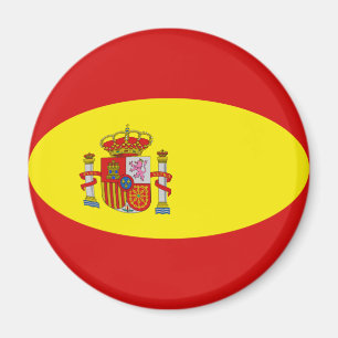 Spain Fisheye Flag Magnet
