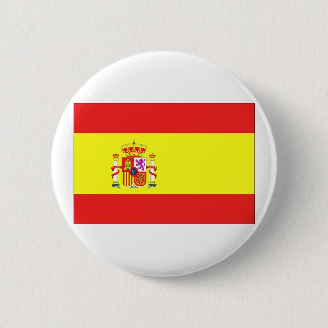 Spain Flag 6 Cm Round Badge (Front)