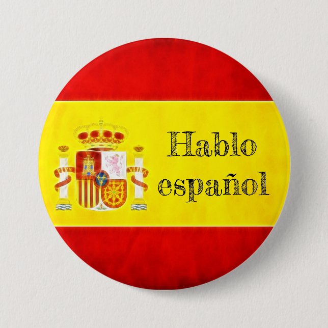 Spain flag badge "Hablo español" (Front)