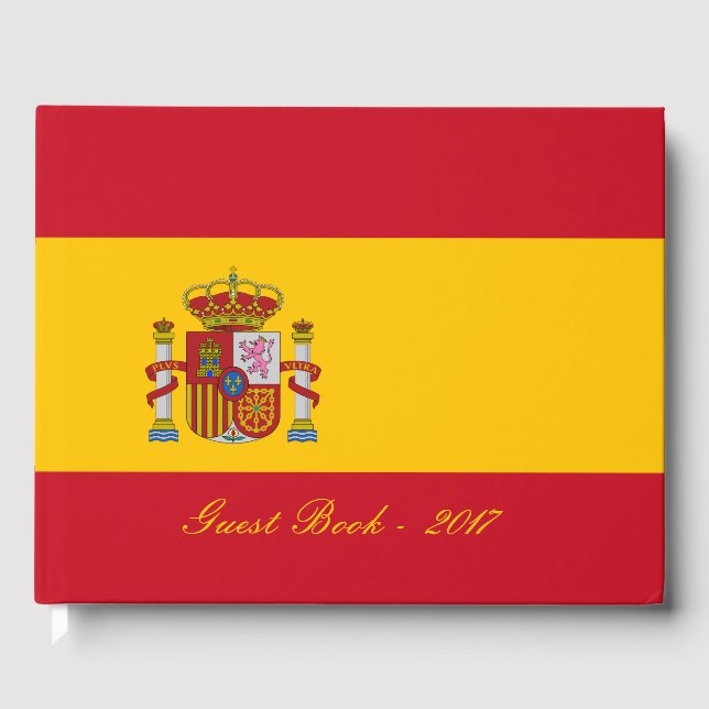 Spain flag - Bandera de Espana Guest Book (Front)