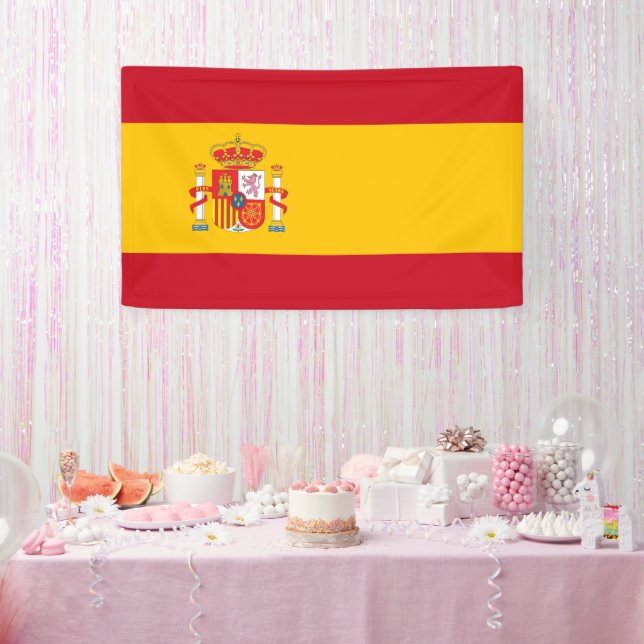 Spain flag banner (Party)