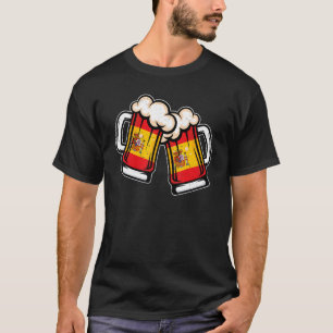 Spain Flag Beer Mug   Cool Spanish Beer T-Shirt