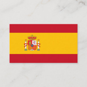 Spain flag business card