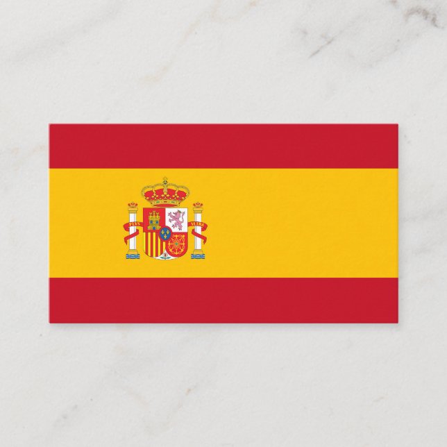 Spain flag business card (Front)