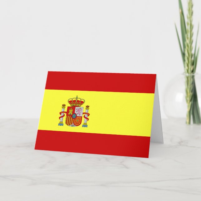 Spain Flag Card (Front)