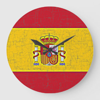 SPAIN FLAG Clock