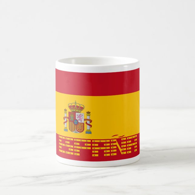 Spain - Flag / España - Bandera Coffee Mug (Center)