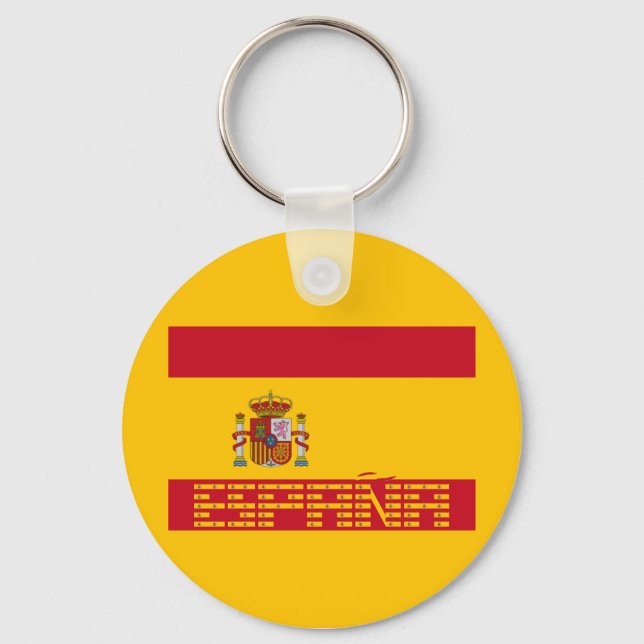 Spain - Flag / España - Bandera Key Ring (Front)