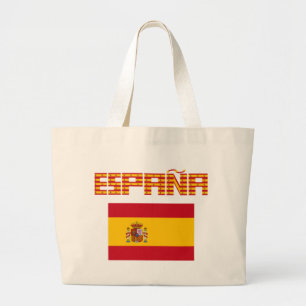 Spain - Flag / España - Bandera Large Tote Bag