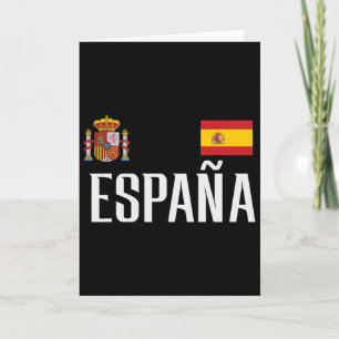 Spain Flag Espana Footbyll Soccer Fan Men Women Ki Card