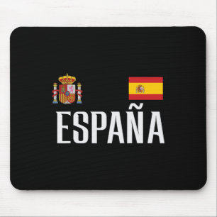 Spain Flag Espana Footbyll Soccer Fan Men Women Ki Mouse Mat