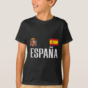 Spain Flag Espana Footbyll Soccer Fan Men Women Ki T-Shirt