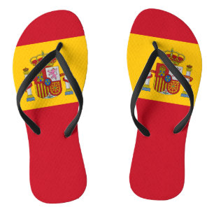 Spain Flag Flip Flops