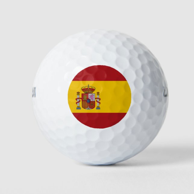 Spain Flag Golf Balls (Front)