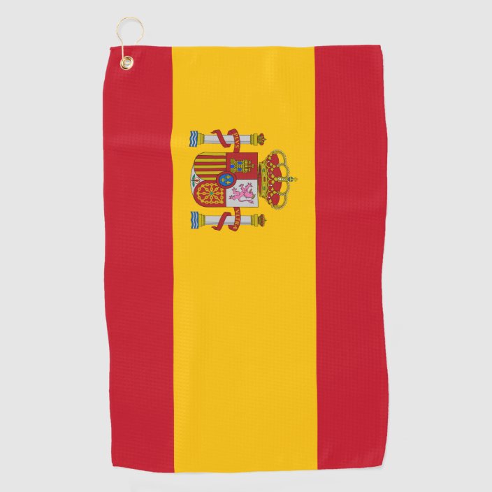 Spain Flag Golf Towel Zazzle.co.uk