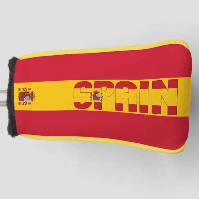 Spain Flag Gorgeous Patriotic Golf Head Cover (Front)
